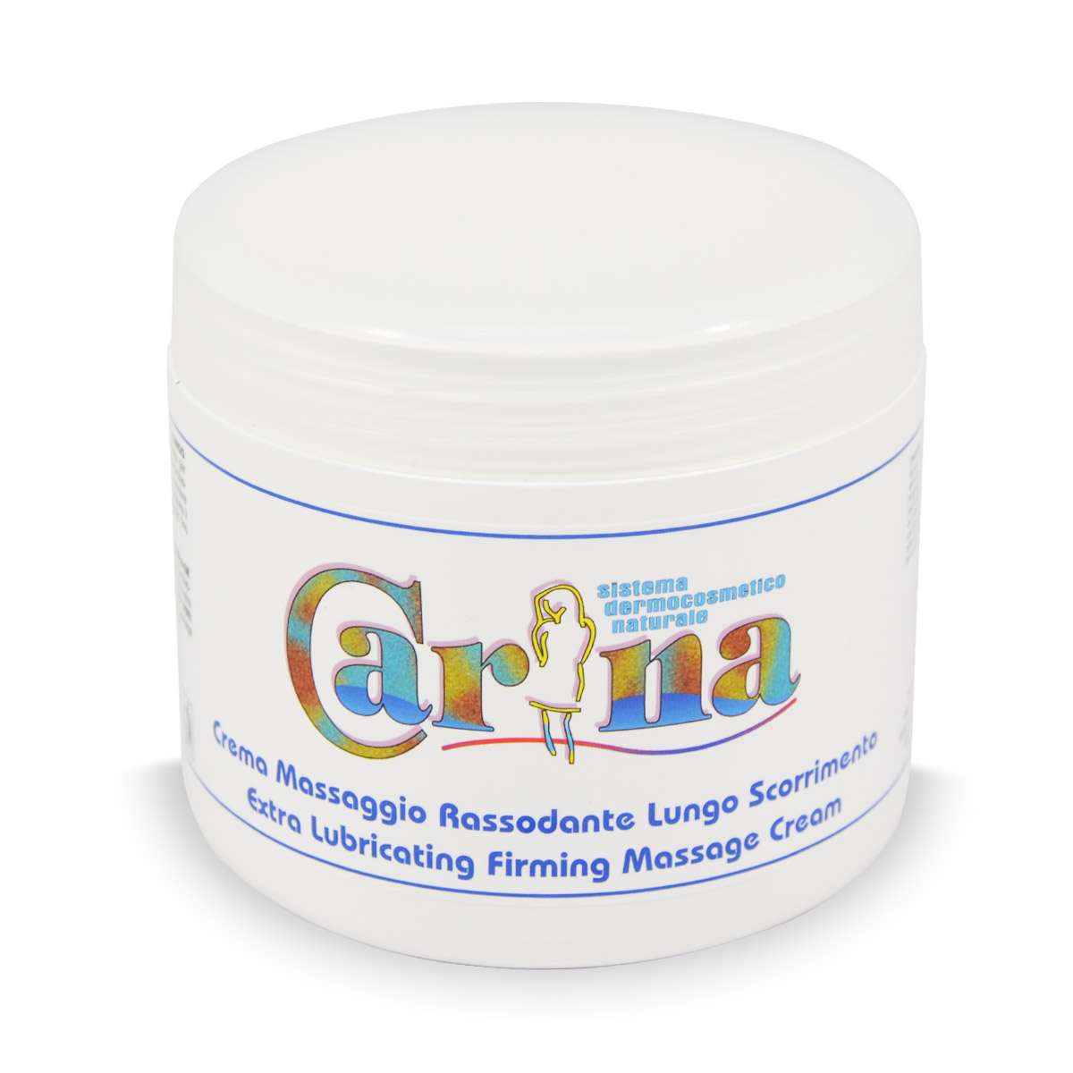 CREMA-MASSAGGIO-LUNGO-SCORRIMENTO-CARINA.jpg МАССАЖНЫЙ КРЕМ - ХОРОШЕЕ СКОЛЬЖЕНИЕ Carina 500 мл — изображение 1