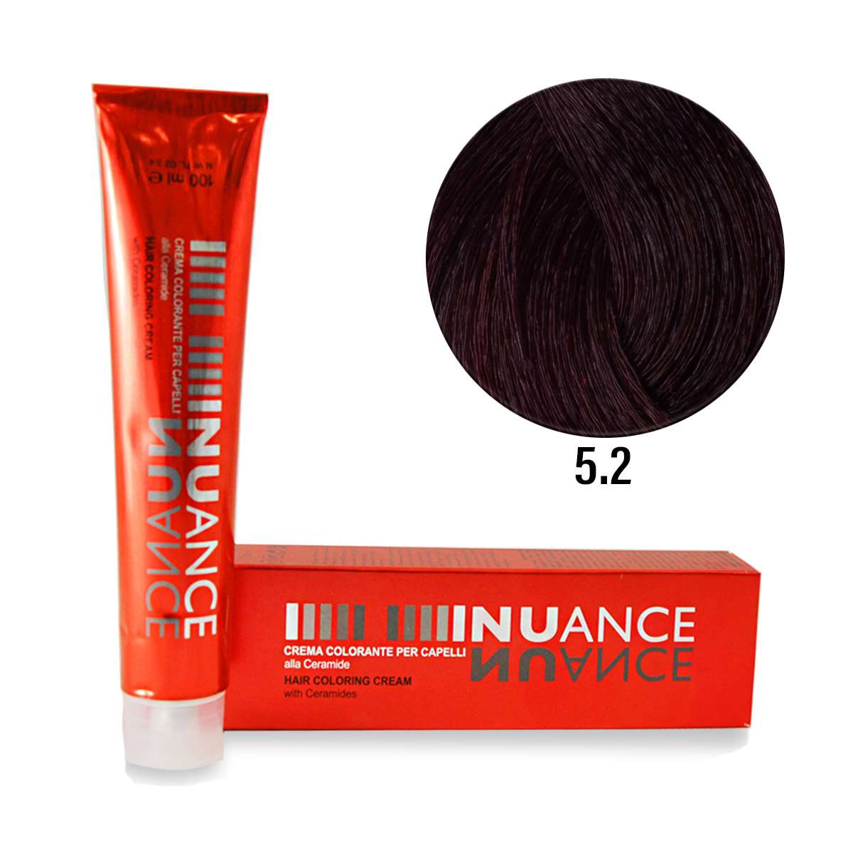 TINTURA-PER-CAPELLI-N.5.2.jpg КРАСКА ДЛЯ ВОЛОС ФИОЛЕТОВЫЕ ЦВЕТА Nuance Тюбик 100 мл — изображение 1